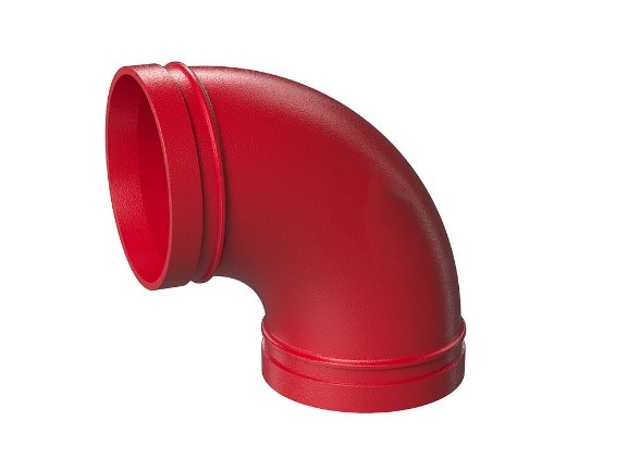 Codo 90°, Acoplin Grooved UL/FM