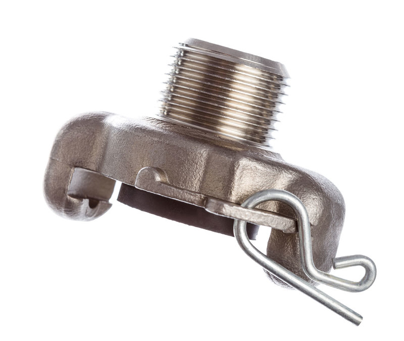 Acoplamiento Universal, Rosca Macho, Acero Inoxidable, con Traba